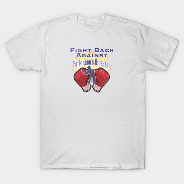 Parkinsons Fight Back Against distressed T-Shirt by YOPD Artist